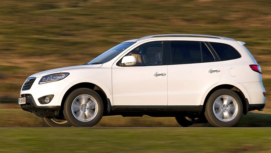 Hyundai Santa Fe (2006). Выпускается с 2006 года. Десять базовых комплектаций. Цены от 1 079 900 до 1 654 900 руб.Двигатель от 2.2 до 2.4, бензиновый и дизельный. Привод передний и полный. КПП: механическая и автоматическая.