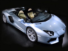 Lamborghini Aventador Roadster (2013). Выпускается с 2013 года. Одна базовая комплектация. Цена 19 450 000 руб.Двигатель 6.5, бензиновый. Привод полный. КПП: роботизированная.