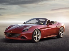 Ferrari California T. Выпускается с 2014 года. Одна базовая комплектация. Цена 11 241 789 руб.Двигатель 3.9, бензиновый. Привод задний. КПП: автоматическая.