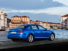Audi A4 (2015). Выпускается с 2015 года. Двадцать восемь базовых комплектаций. Цены от 2 205 000 до 3 082 000 руб.Двигатель от 1.4 до 2.0, бензиновый и дизельный. Привод передний и полный. КПП: роботизированная.