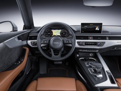 Audi A5 (2016). Выпускается с 2016 года. Четыре базовые комплектации. Цены от 3 132 000 до 3 357 000 руб.Двигатель 2.0, дизельный и бензиновый. Привод полный. КПП: роботизированная.
