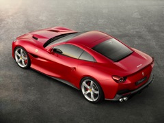 Ferrari Portofino. Выпускается с 2017 года. Одна базовая комплектация. Цена 19 500 000 руб.Двигатель 3.9, бензиновый. Привод задний. КПП: роботизированная.