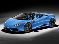 Lamborghini Huracan Spyder. Выпускается с 2014 года. Одна базовая комплектация. Цена 15 352 474 руб.Двигатель 5.2, бензиновый. Привод полный. КПП: роботизированная.