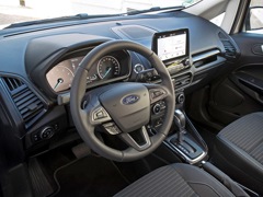 Ford Ecosport. Выпускается с 2017 года. Одиннадцать базовых комплектаций. Цены от 1 075 000 до 1 523 000 руб.Двигатель от 1.5 до 2.0, бензиновый. Привод передний и полный. КПП: механическая и автоматическая.