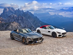 Mercedes-Benz GT AMG Roadster. Выпускается с 2017 года. Одна базовая комплектация. Цена 12 560 000 руб.Двигатель 4.0, бензиновый. Привод задний. КПП: роботизированная.