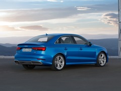 Audi A3 Sedan (2016). Выпускается с 2016 года. Шесть базовых комплектаций. Цены от 2 009 000 до 2 300 000 руб.Двигатель от 1.4 до 2.0, бензиновый. Привод передний и полный. КПП: роботизированная.