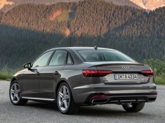 Audi A4. Выпускается с 2019 года. Двенадцать базовых комплектаций. Цены от 2 970 000 до 4 002 000 руб.Двигатель 2.0, бензиновый. Привод передний и полный. КПП: роботизированная.