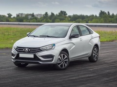 Lada Vesta. Выпускается с 2022 года. Девять базовых комплектаций. Цены от 1 459 000 до 1 865 900 руб.Двигатель от 1.6 до 1.8, бензиновый. Привод передний. КПП: механическая и вариатор.