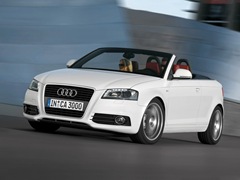 Audi A3 Cabriolet (2008). Выпускается с 2008 года. Семь базовых комплектаций. Цены от 1 262 300 до 1 579 600 руб.Двигатель от 1.8 до 2.0, бензиновый. Привод передний. КПП: механическая и роботизированная.