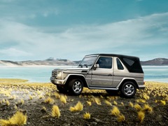 Mercedes-Benz G Cabrio. Выпускается с 1990 года. Одна базовая комплектация. Цена 5 460 000 руб.Двигатель 5.5, бензиновый. Привод полный. КПП: автоматическая.