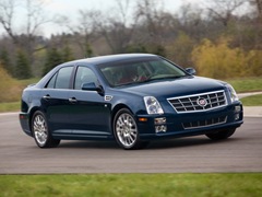 Cadillac STS. Выпускается с 2004 года. Три базовые комплектации. Цены от 1 590 000 до 2 050 000 руб.Двигатель от 3.6 до 4.6, бензиновый. Привод задний и полный. КПП: автоматическая.